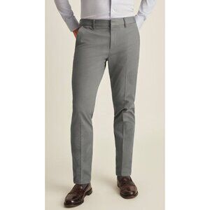 NEW Bonobos Mens Wool Dress Pants Grey 33/32 Slim Taper Fit $119 [jb]